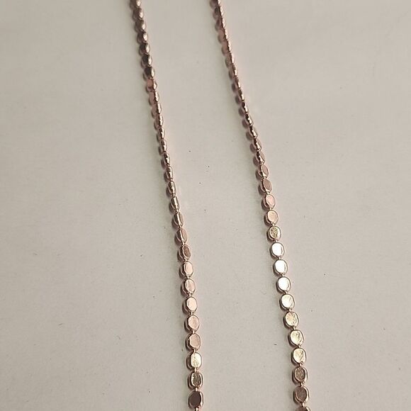Heart Faux Padlock Rose Gold Tone Pendant Necklace - Picture 3 of 5